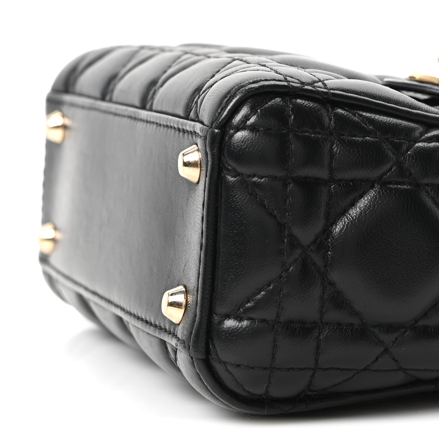 Lambskin Cannage Mini Lady Dior Black