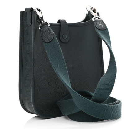 Hermes Taurillon Clemence Evelyne TPM Vert Cypress 2 of 10