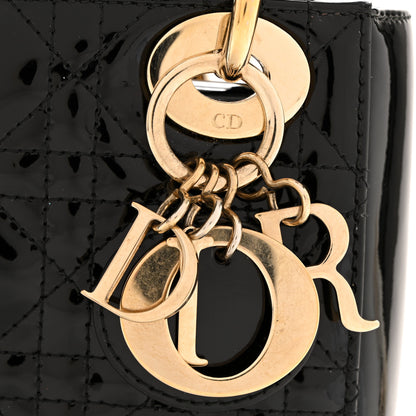 Christian Dior Patent Cannage Mini Lady Dior Black 11 of 13