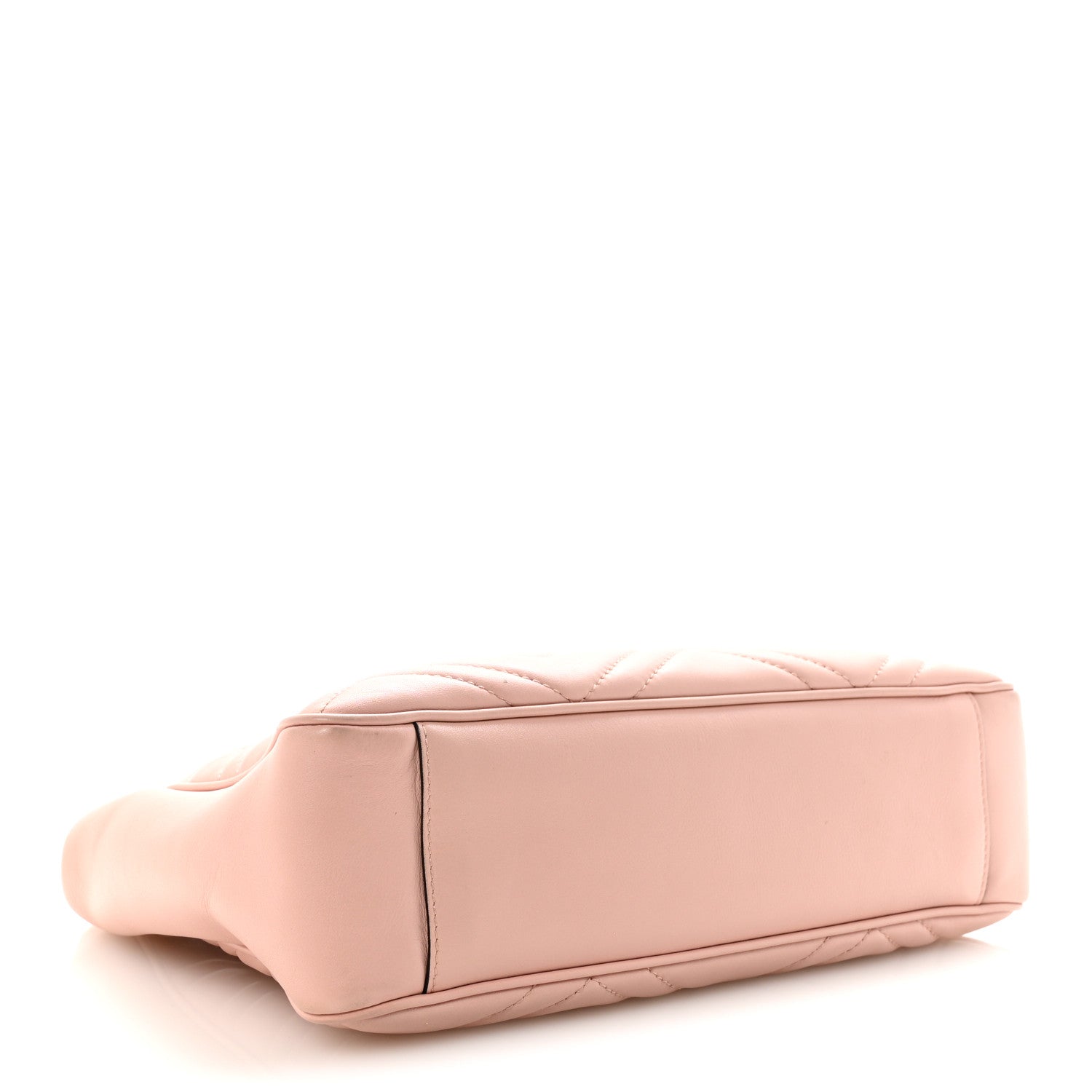 Gucci Calfskin Matelasse Medium GG Marmont Open Top Shoulder Bag Perfect Pink 4 of 10