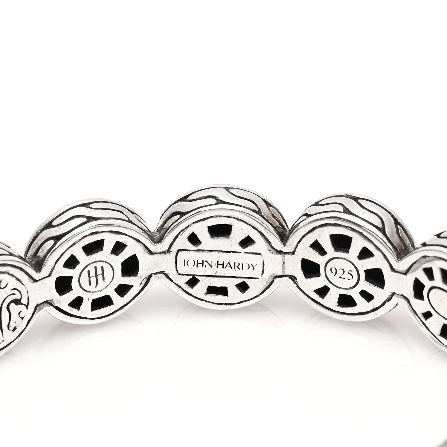 Sterling Silver Hammered Palu Dot Cuff Bracelet
