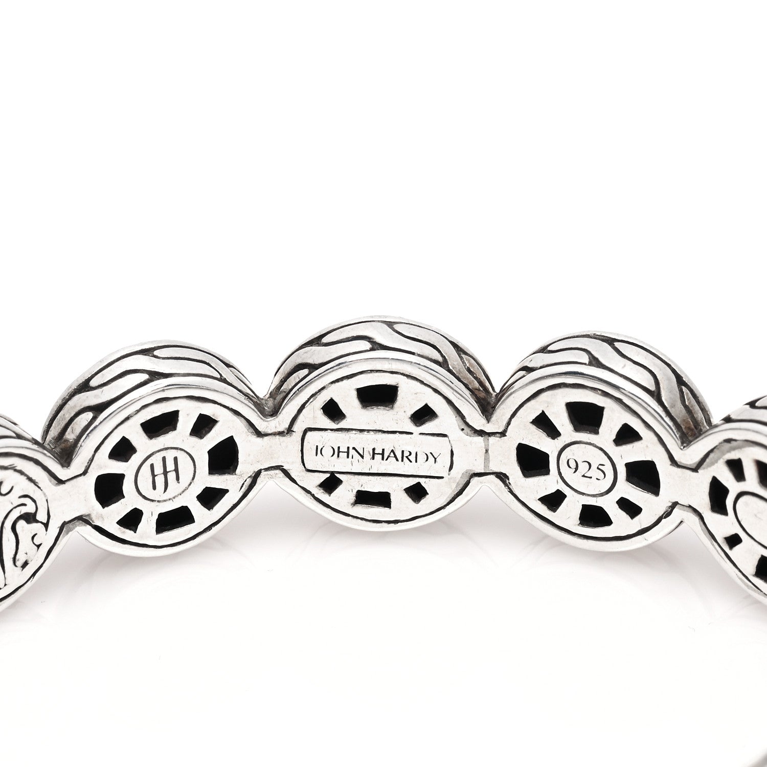 John Hardy Sterling Silver Hammered Palu Dot Cuff Bracelet 5 of 5