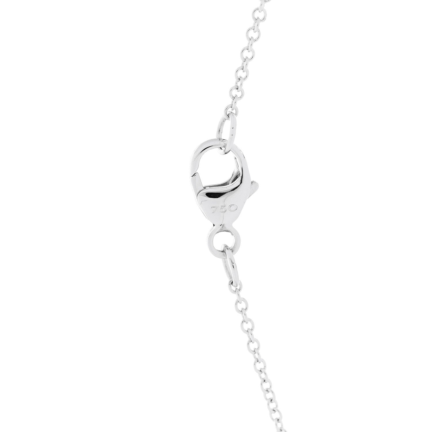 David Yurman 18K White Gold Black Diamond Cushion Pendant Necklace 4 of 6