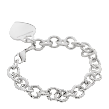 Tiffany Sterling Silver Heart Tag Charm Bracelet 2 of 5