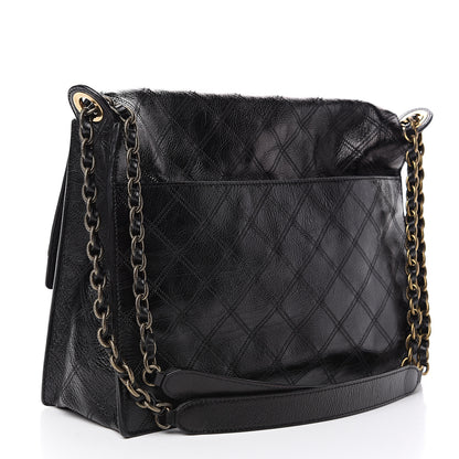 Marc Jacobs Grained Calfskin Quilted Chain Flap Black 2 of 7