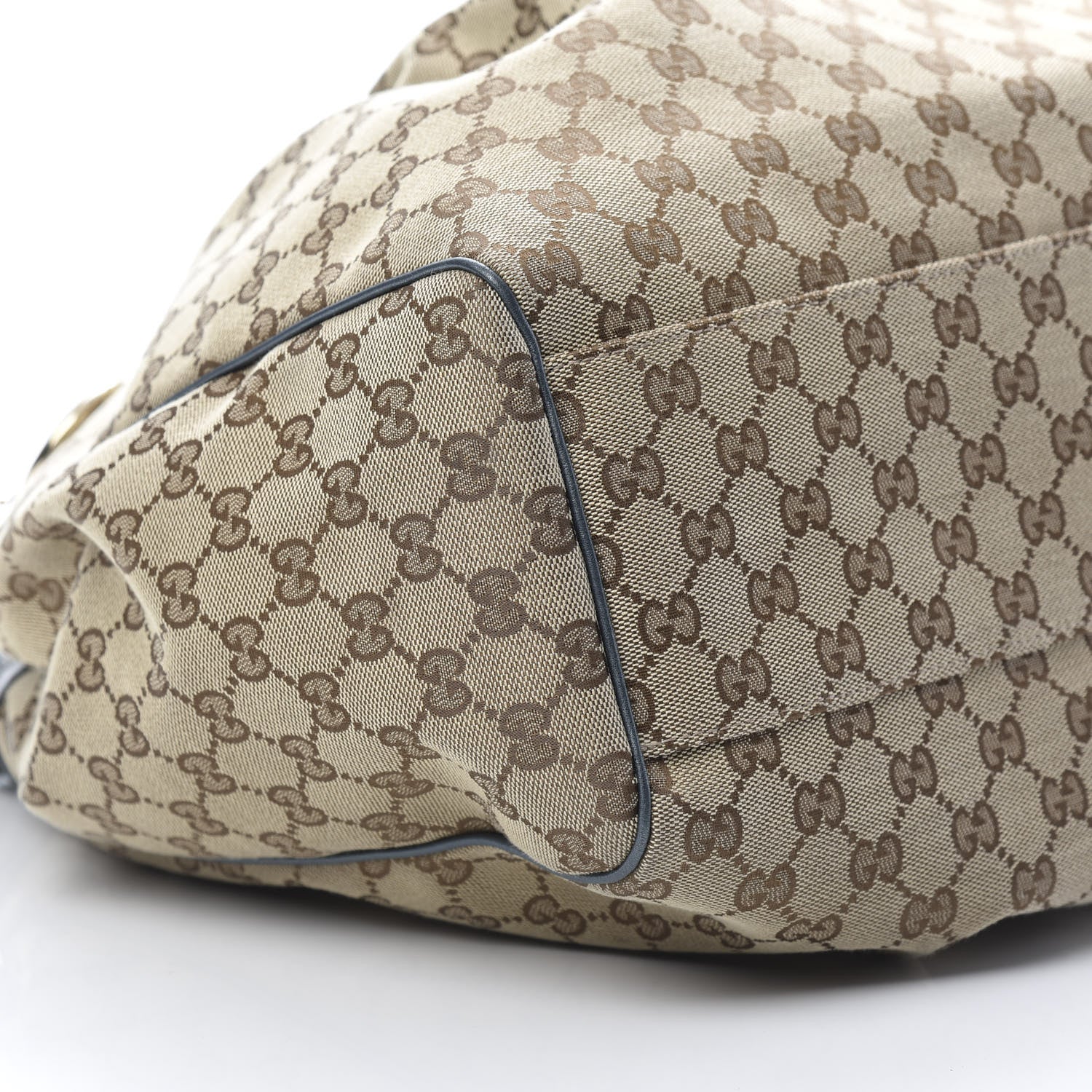 Gucci Monogram Large Sukey Tote Metallic Blue 9 of 12