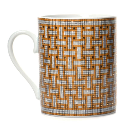 Hermes Porcelain Mosaique au 24 Mug Gold 1 of 8