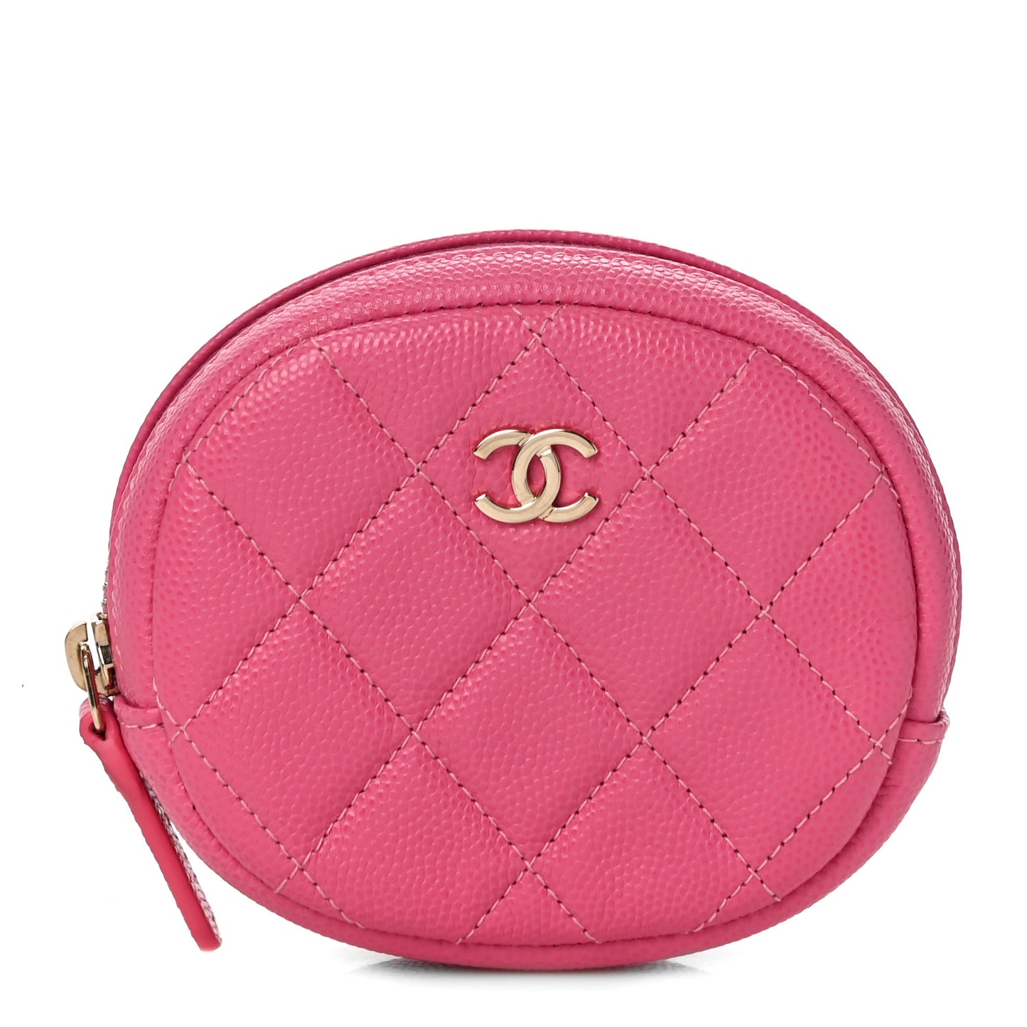 Caviar Quilted Zip Around Classic Coin Purse