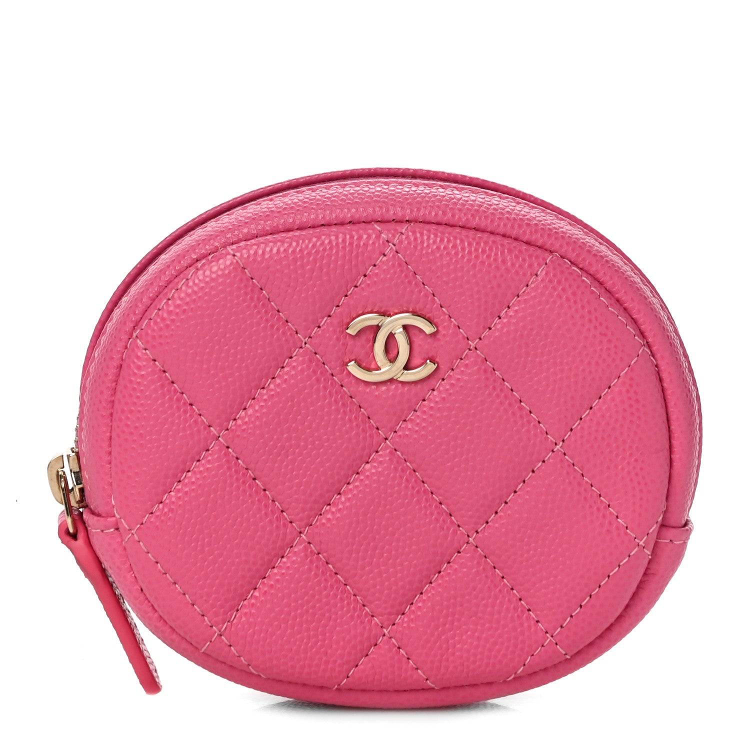 Chanel Caviar Quilted Zip Around Classic Coin Purse 1 of 11
