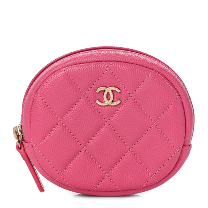 Chanel Caviar Quilted Zip Around Classic Coin Purse 1 of 11