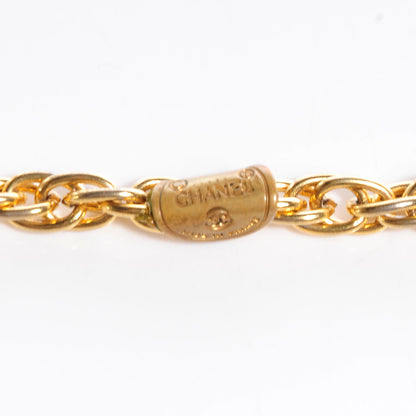 Chanel CC Chain Pendant Necklace Gold 3 of 5