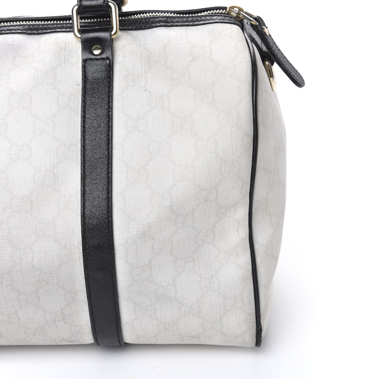 GG Plus Monogram Medium Joy Boston White Black