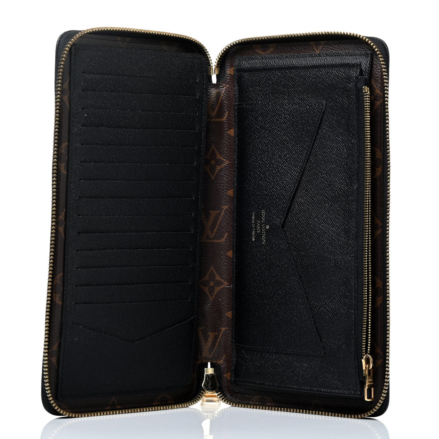 Louis Vuitton Monogram Zippy Retiro Wallet Black 4 of 4