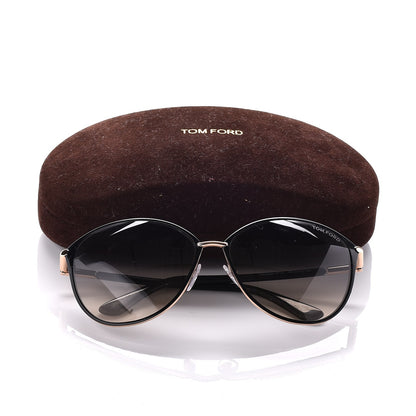 Tom Ford Penelope Vintage Round Sunglasses TF320 Black 9 of 9