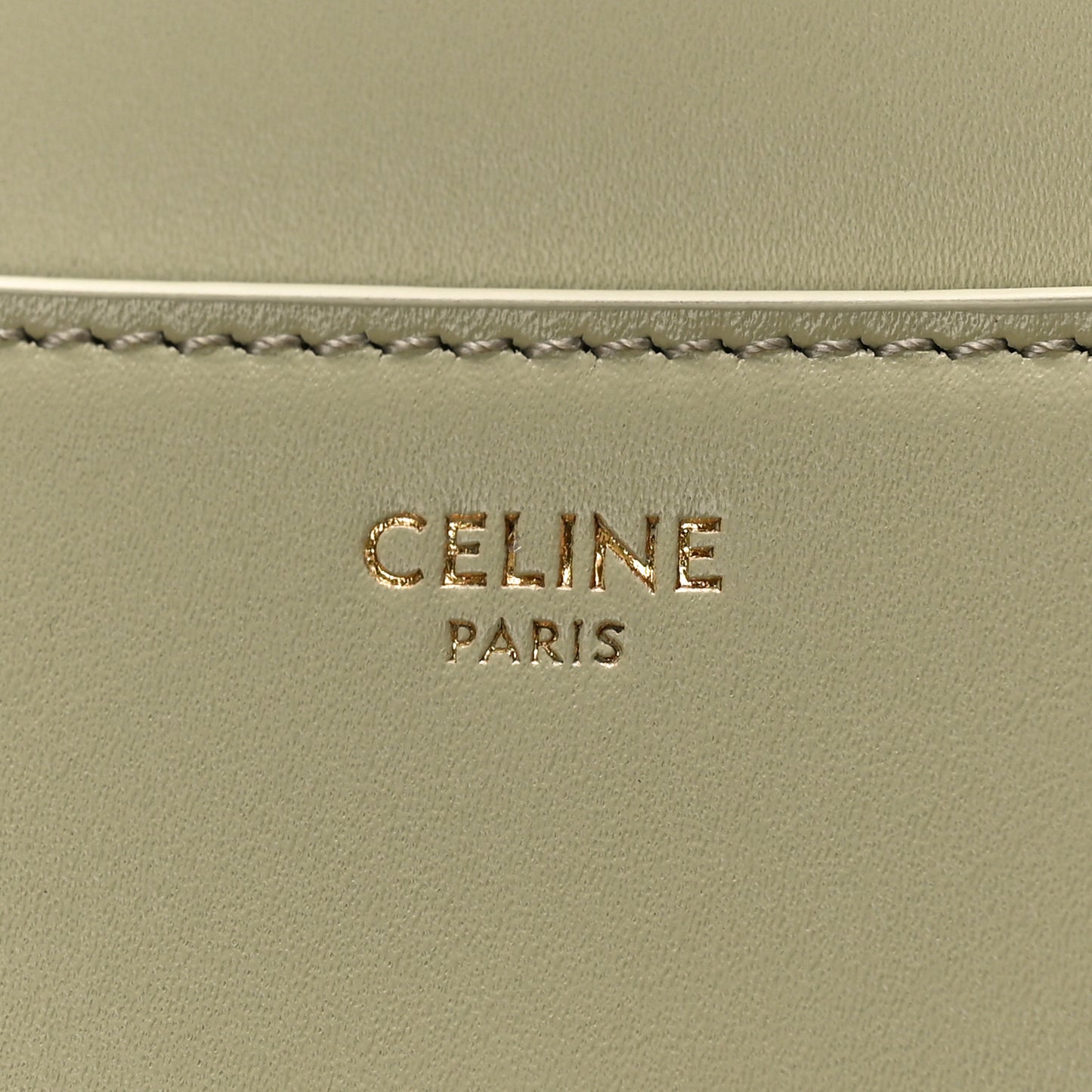 Satinated Calfskin Mini 16 Top Handle Bag Almond Green
