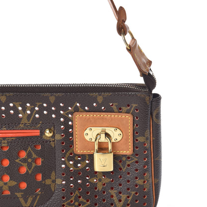 Louis Vuitton Monogram Perforated Pochette Accessories Bag Orange 19 of 19