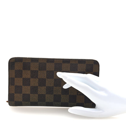 Louis Vuitton Damier Ebene Porte-Monnaie Zippe Zippy Wallet 2 of 7