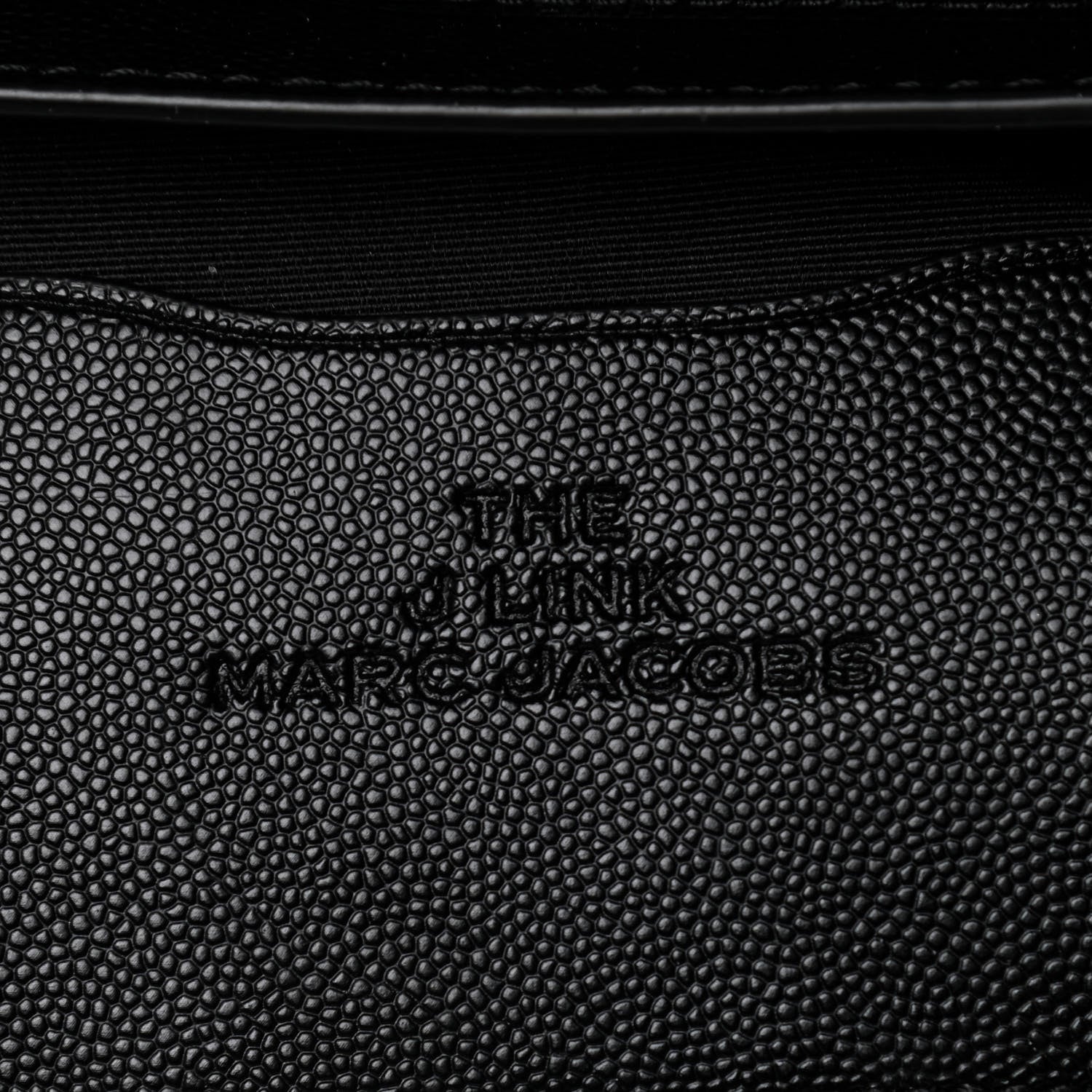 Marc Jacobs Textured Calfskin The J Link Shoulder Bag Black 6 of 24