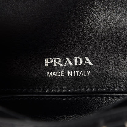Prada Cavallino Velluto Corsaire Antic Crossbody Bag Granato Black 8 of 10