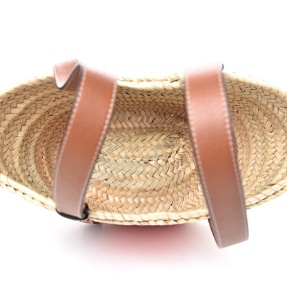 Loewe Raffia Small Basket Tote Bag Natural Orange 5 of 11
