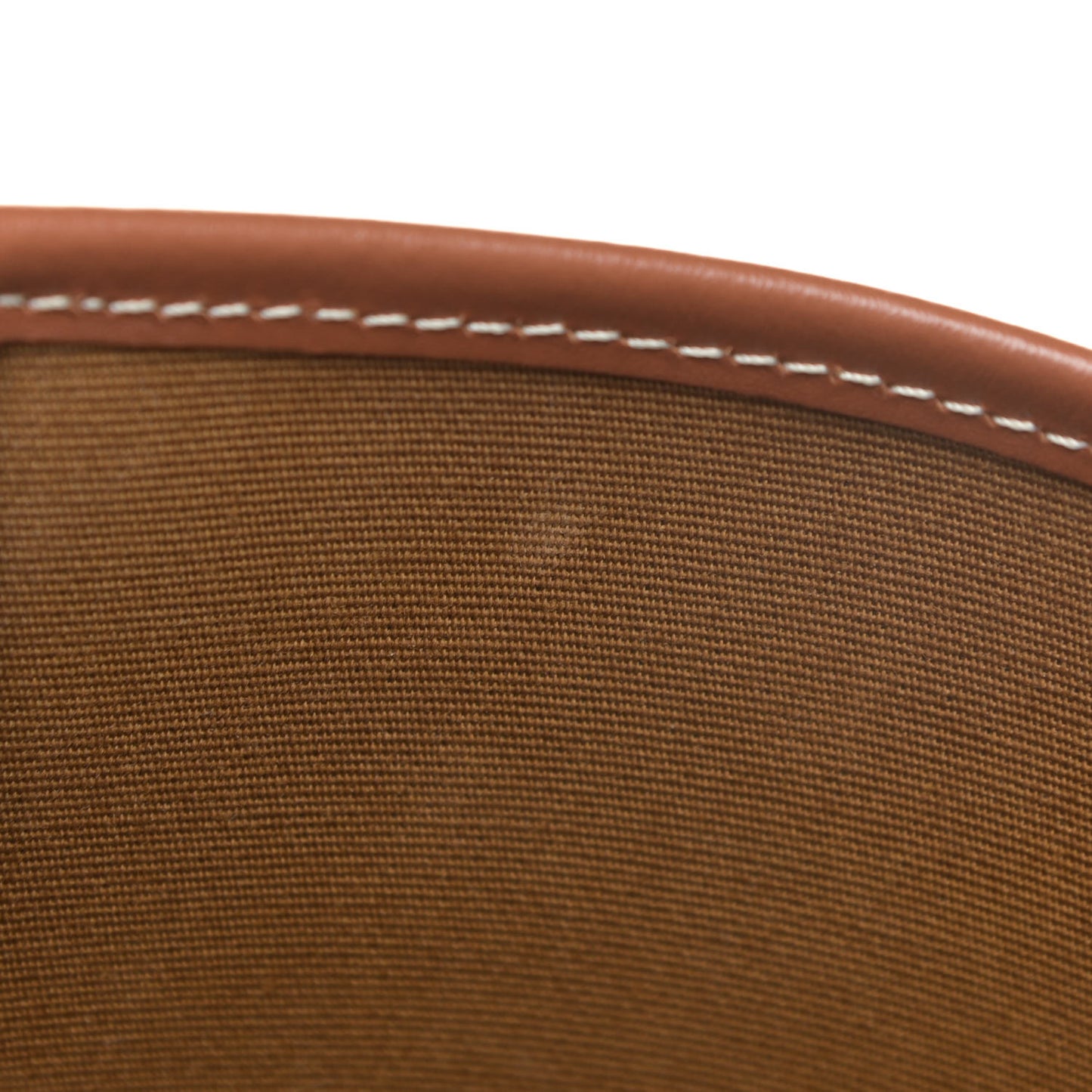 Triomphe Canvas Calfskin Small Bucket Bag Tan