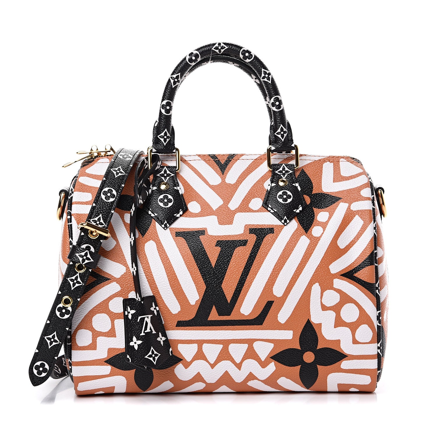 Monogram Giant Crafty Speedy Bandouliere 25 Creme Caramel