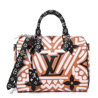 Louis Vuitton Monogram Giant Crafty Speedy Bandouliere 25 Creme Caramel 1 of 9