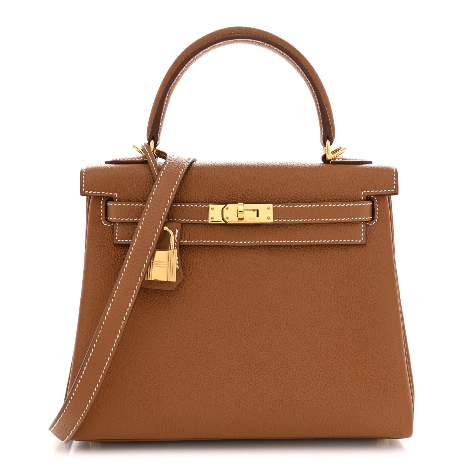 Hermes Togo Kelly Retourne 25 Gold 1 of 10