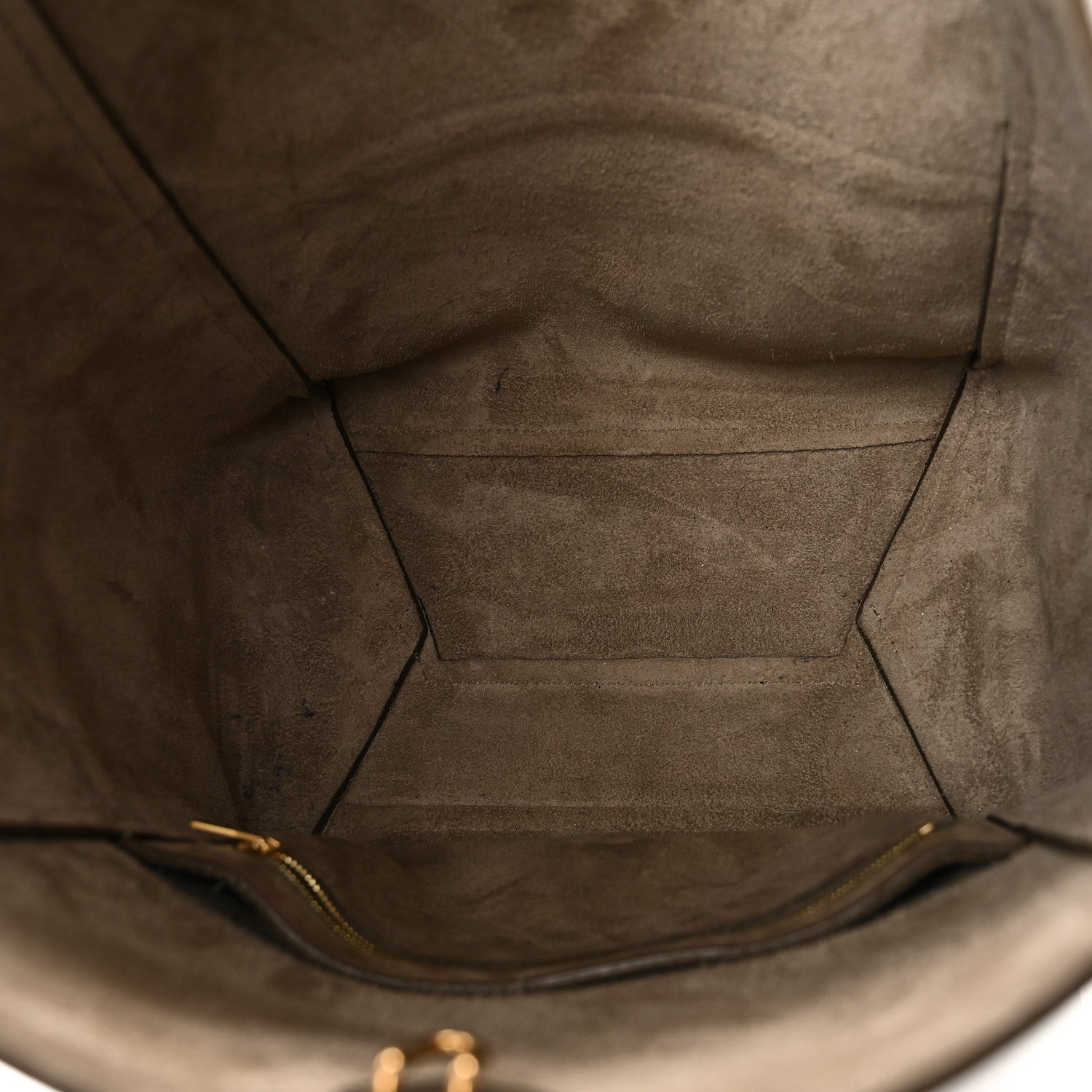 Celine Soft Grained Calfskin Sangle Bucket Bag Taupe 5 of 10