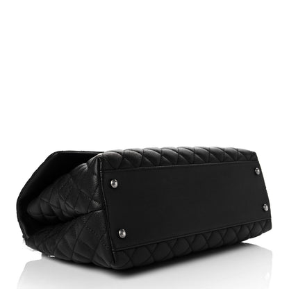 Chanel Caviar Quilted Medium Coco Handle Flap Black 4 of 10