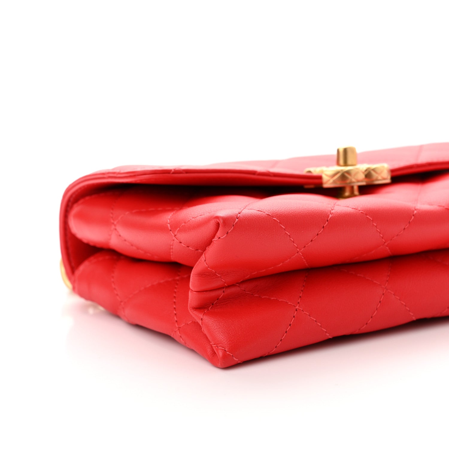 Chanel Calfskin Quilted Mini Flap Bag Red 8 of 9