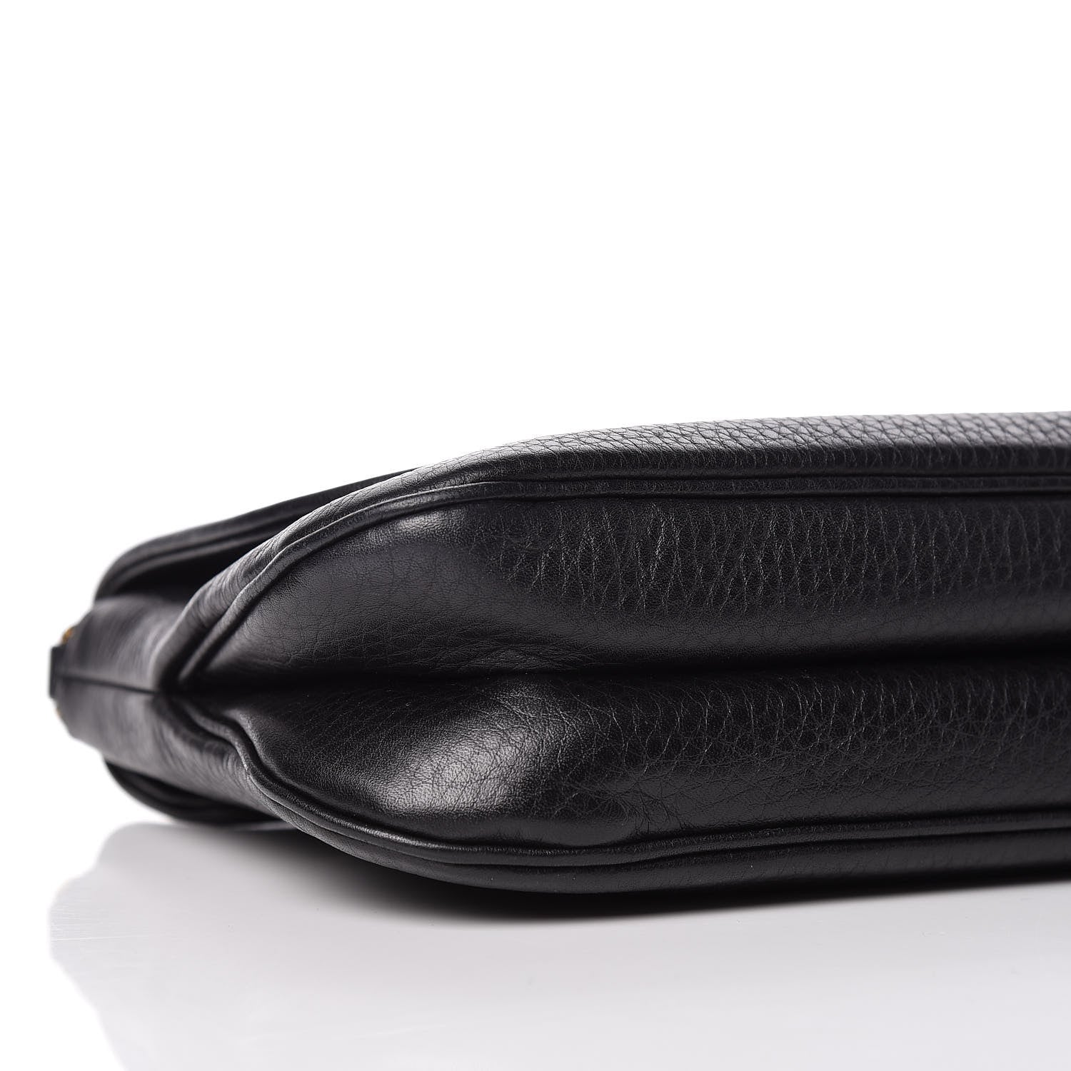 Gucci Calfskin Medium 1973 Chain Shoulder Bag Black 8 of 9
