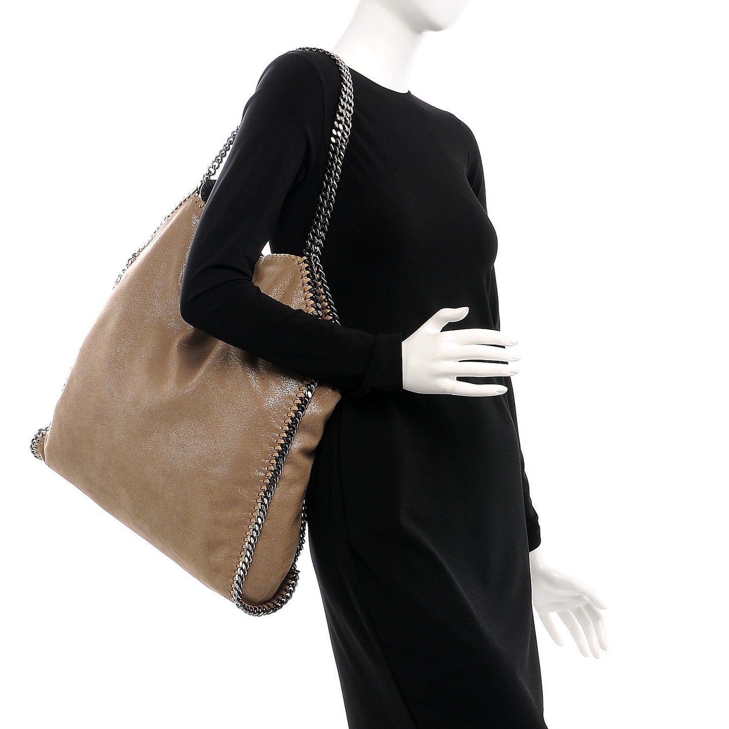 Shaggy Deer Big Falabella Tote Taupe