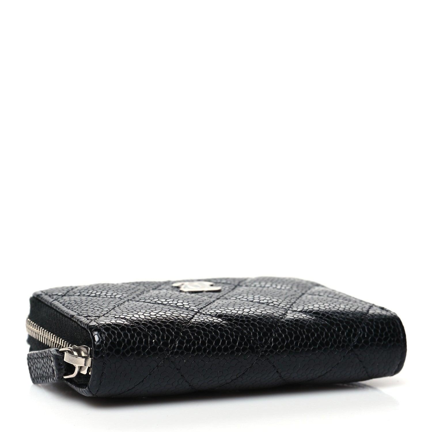 Chanel Caviar Quilted Zip Coin Purse Black 4 of 11