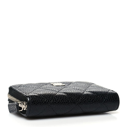 Chanel Caviar Quilted Zip Coin Purse Black 4 of 11