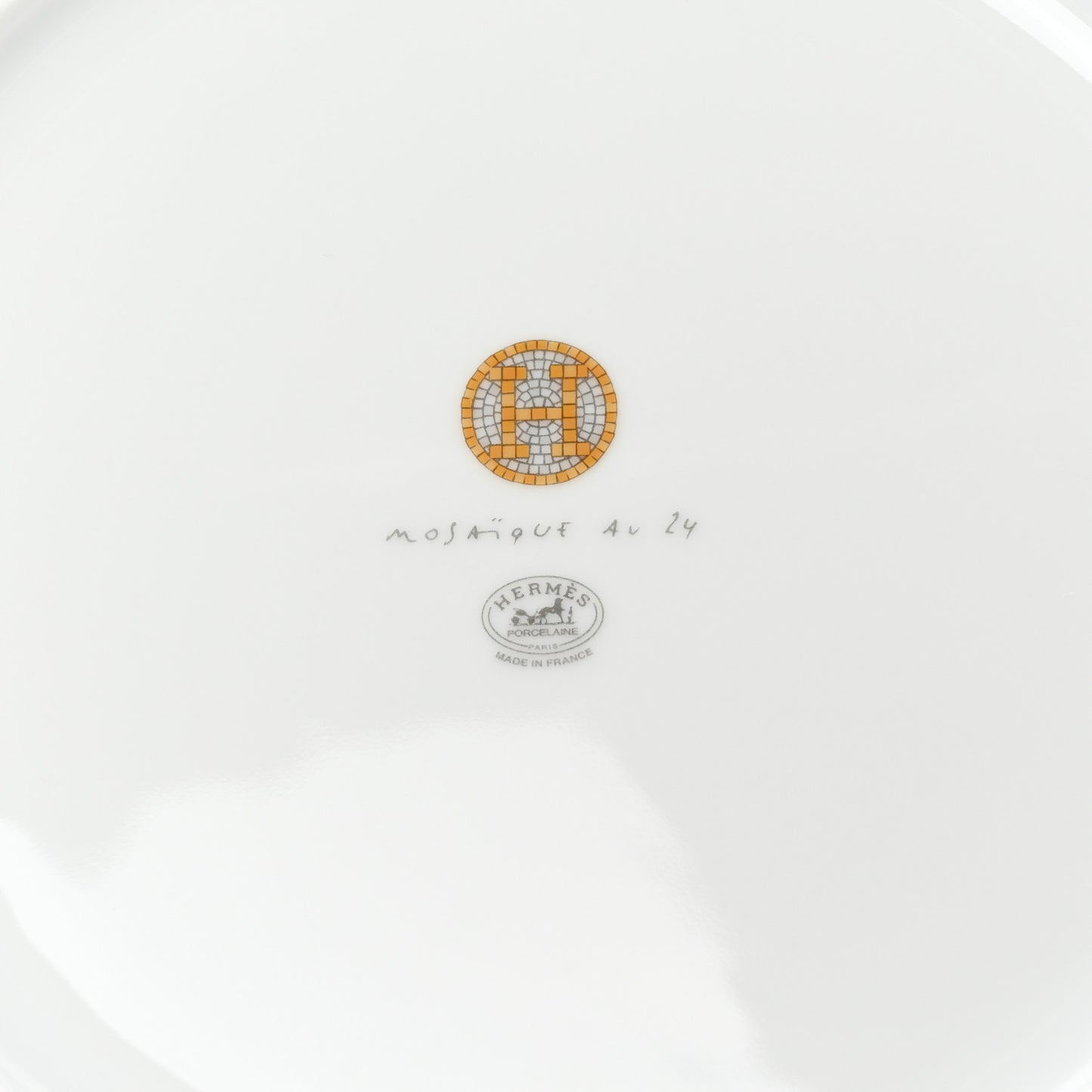 Porcelain Mosaique Au 24 Gold Dinner Plate Set of 2