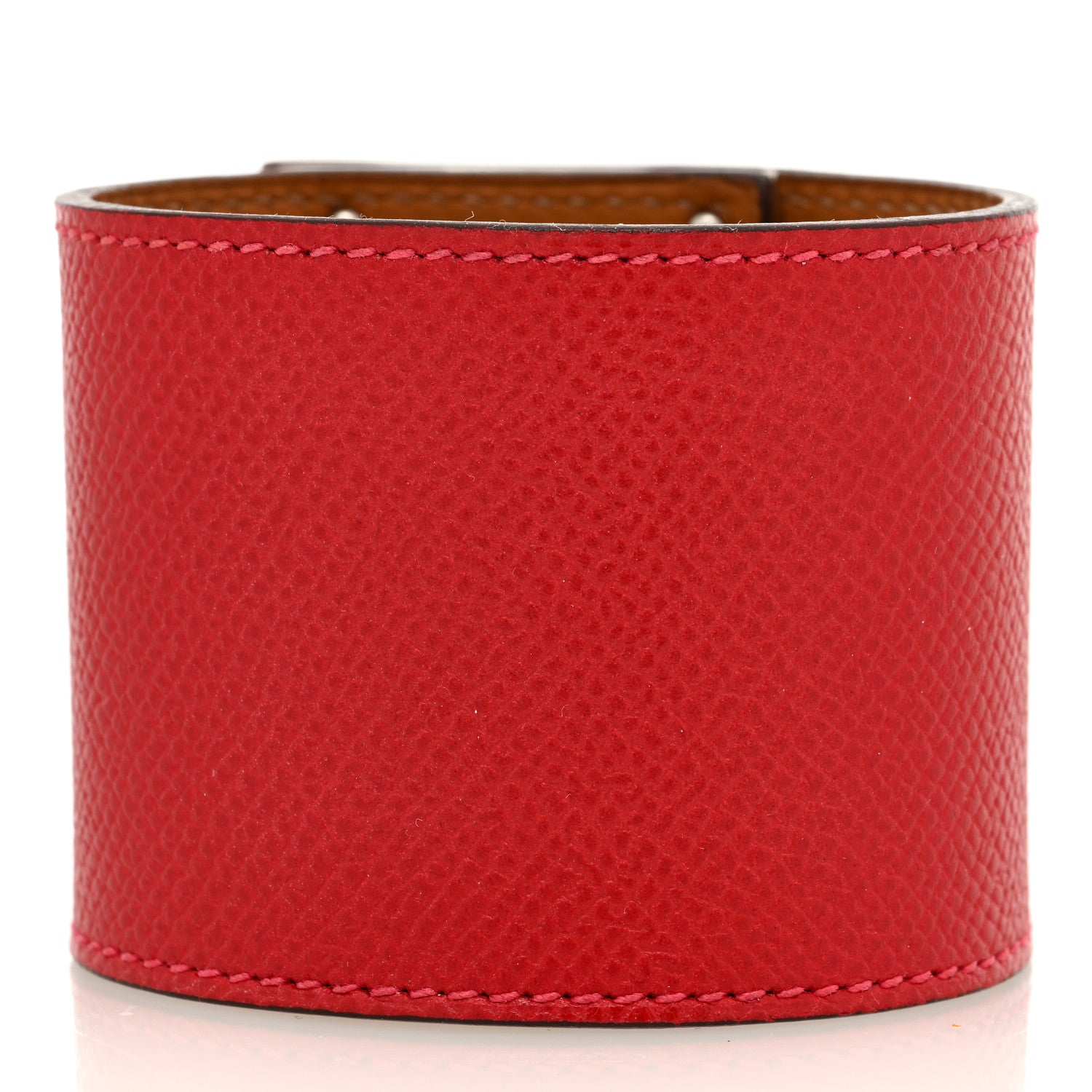 Hermes Epsom Kelly Dog Extreme Bracelet S Rouge Casaque 3 of 5