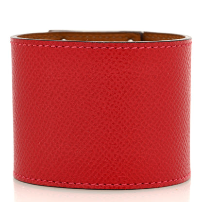 Hermes Epsom Kelly Dog Extreme Bracelet S Rouge Casaque 3 of 5
