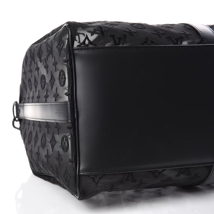 Louis Vuitton Monogram See Through Keepall Bandouliere 50 Black 9 of 10