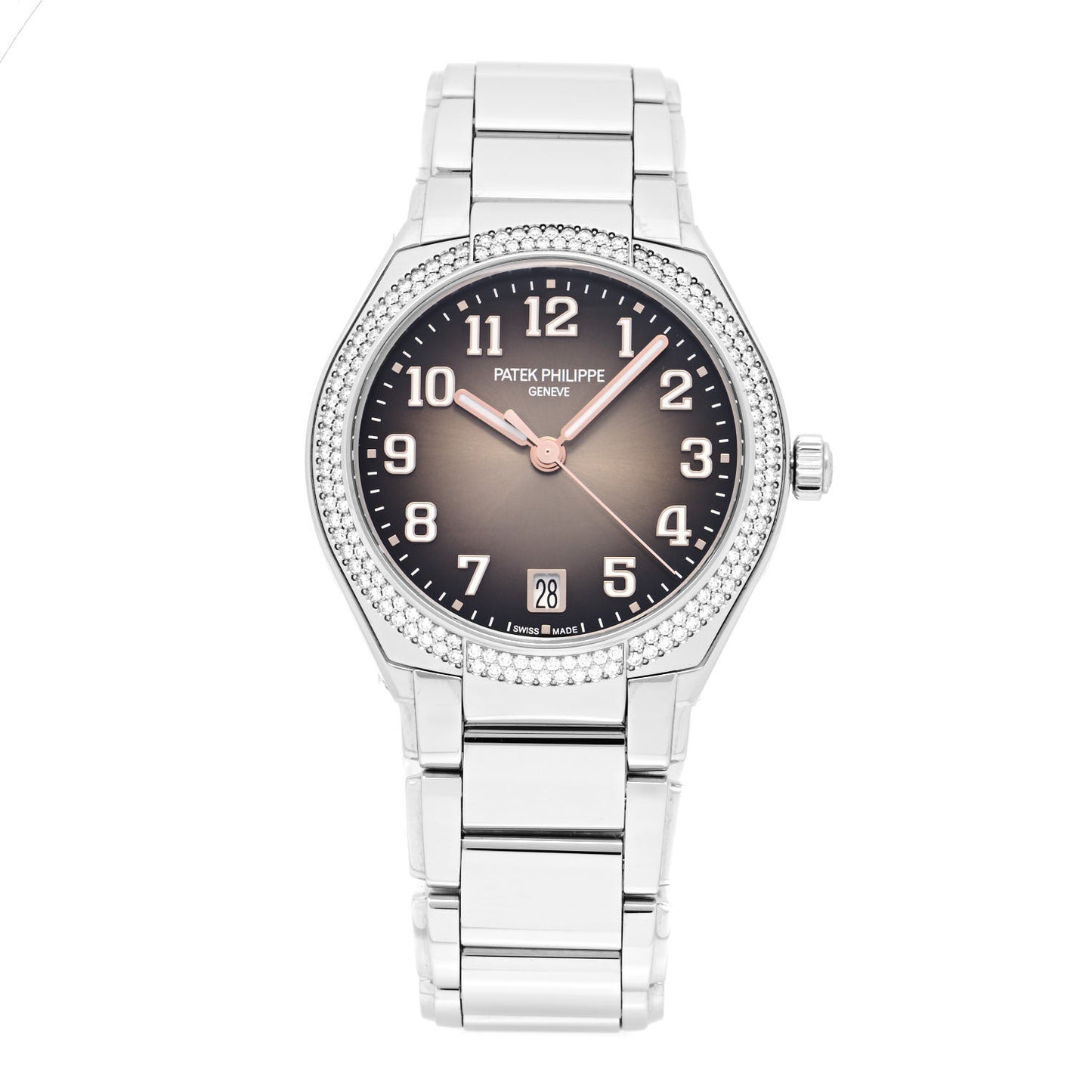 Stainless Steel Diamond 36mm Twenty-4 Automatic Watch Grey 7300/1200A-010