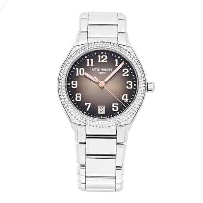 Patek Philippe Stainless Steel Diamond 36mm Twenty-4 Automatic Watch Grey 7300/1200A-010 1 of 5