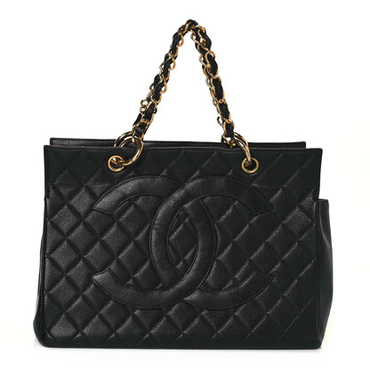 Chanel Caviar Quilted Grand Timeless Tote GTT Black 1 of 15