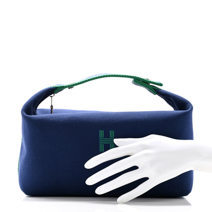 Hermes Canvas Large Bride-A-Brac Pouch Marine 2 of 7
