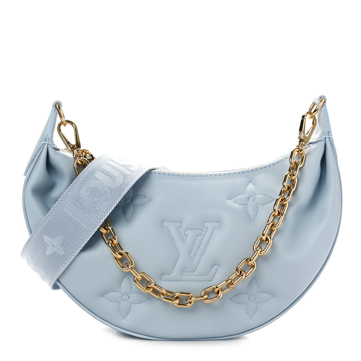 Calfskin Bubblegram Over The Moon Ice Blue