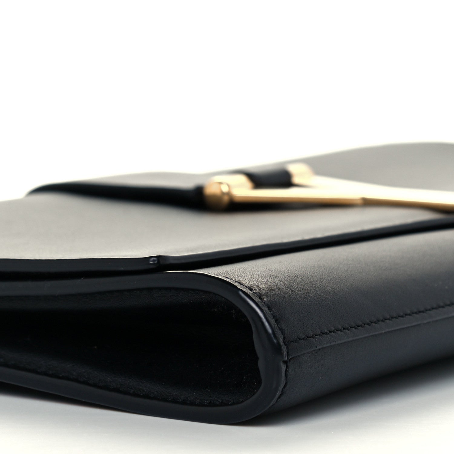 Saint Laurent Calfskin Classic Y Ligne Clutch Black 10 of 11