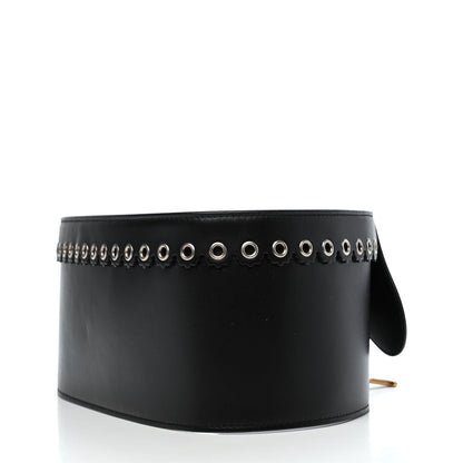 Christian Dior Calfskin Saddle Grommet Belt 75 30 Black 2 of 4