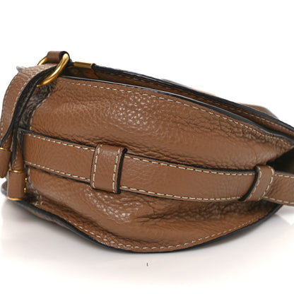 Chloe Calfskin Mini Marcie Round Crossbody Bag Nut 11 of 13