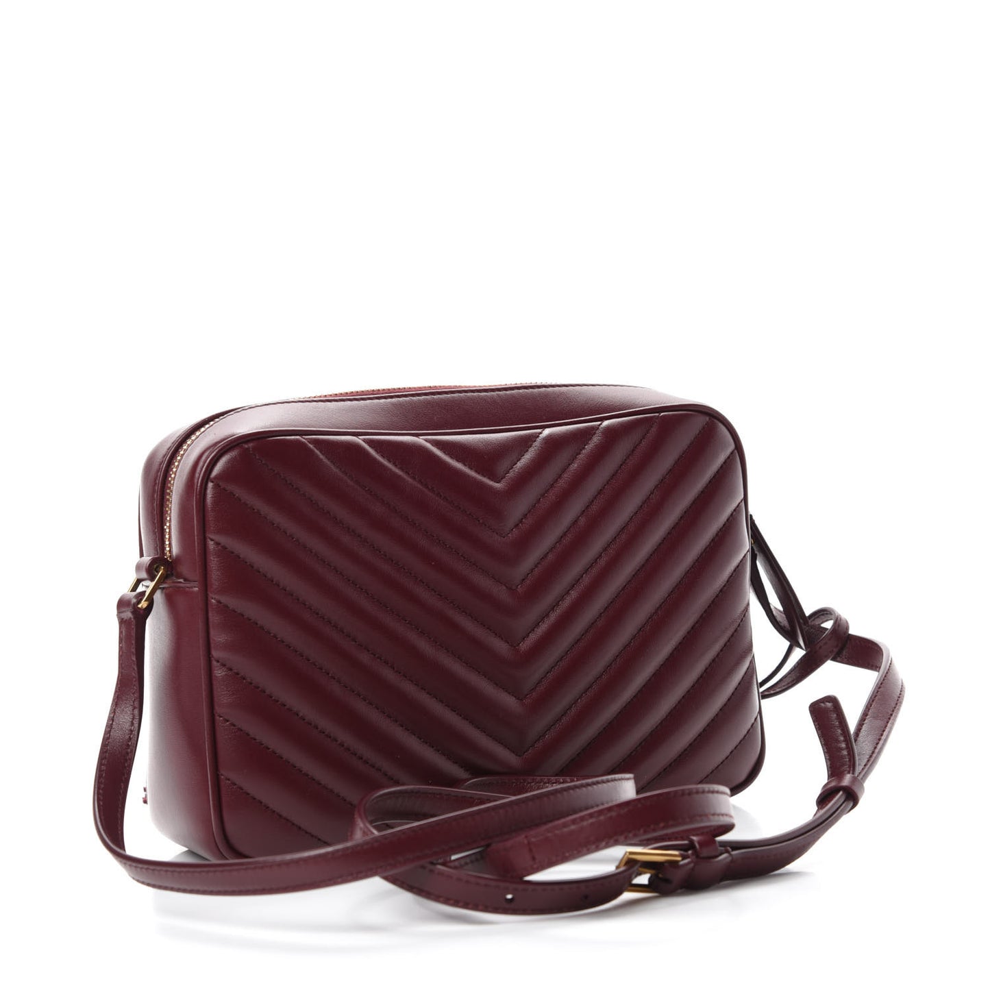 Calfskin Matelasse Monogram Lou Camera Bag Dark Rouge