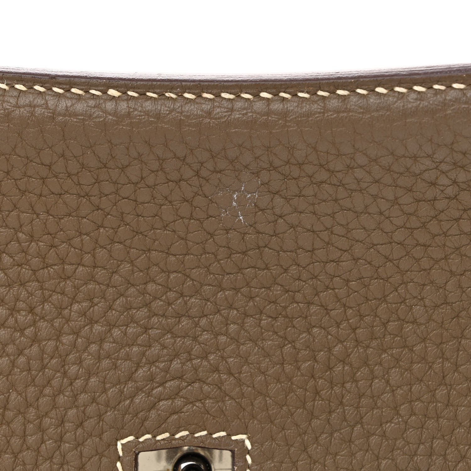 Hermes Taurillon Clemence Jypsiere 28 Etoupe 11 of 12