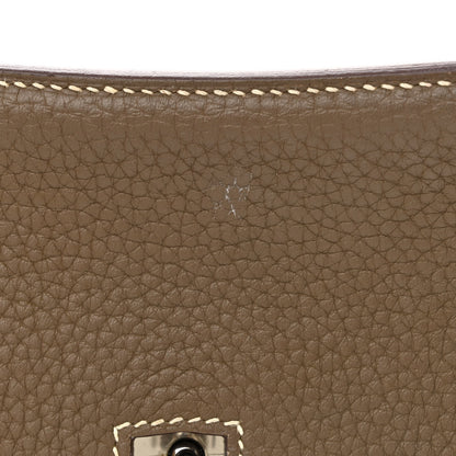 Hermes Taurillon Clemence Jypsiere 28 Etoupe 11 of 12